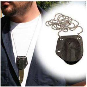 Kydex Neck Sheath on Chain for Kershaw Chive