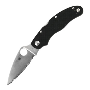 Spyderco Spyderco Caly 3, G-10 Handle, Serrated SC113GS