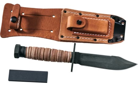 ON499 ONTARIO AIR FORCE SURVIVAL LEATHER HANDLE